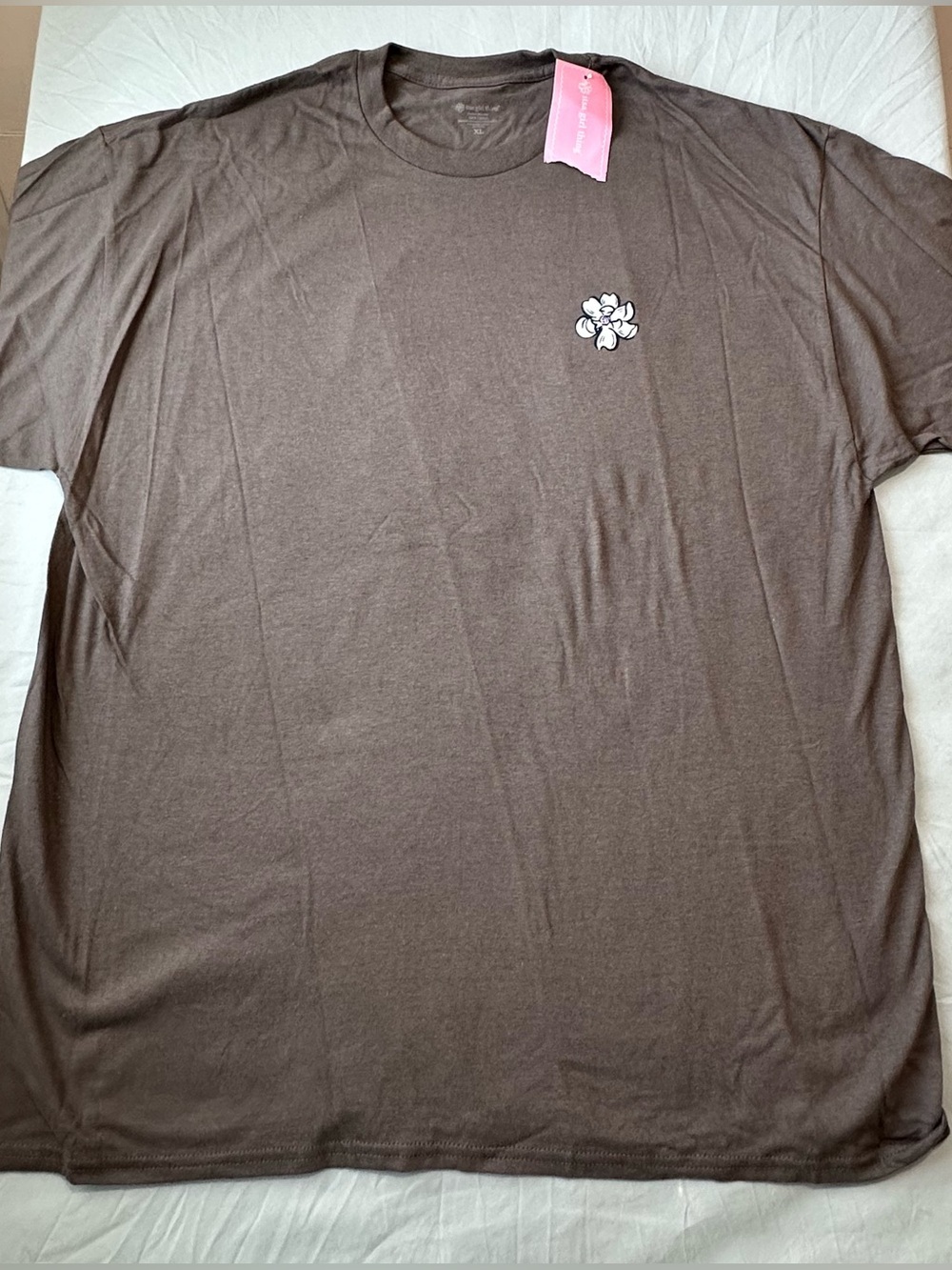 Itsa Girl Thing “Messy Hair Don’t Care” Graphic Tee | XL | Charcoal | NWT